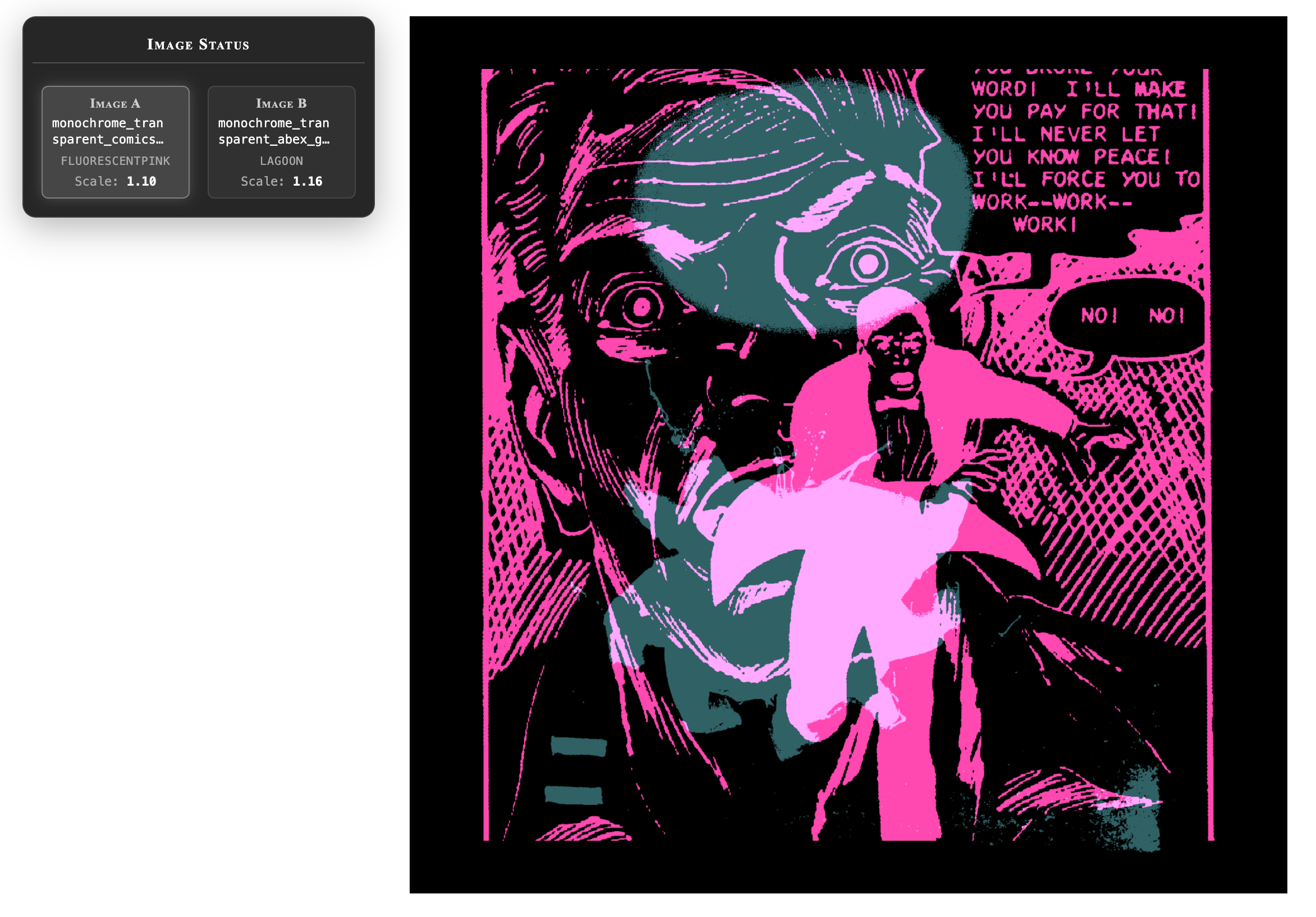 duo-chrome app showing an info box